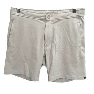 Good Man Brand Stretch Shorts Mens Size S Light Gray Cotton Spandex Chino